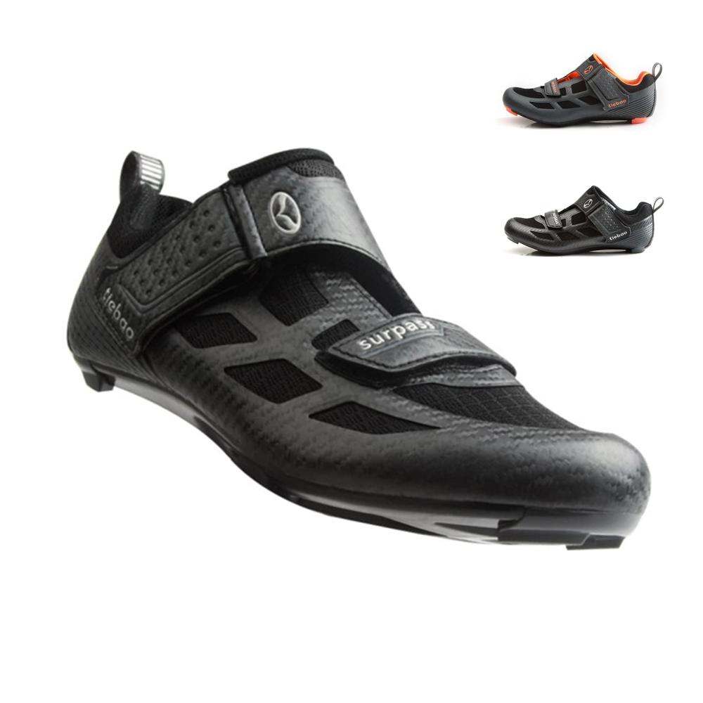 Herren Radsportschuhe | Atmungsaktive Fitness Fahrradschuhe für Laufen & Radfahren | rutschfeste Sportschuhe für Rennrad & MTB | Schwarz/Grau - Größe 41EU