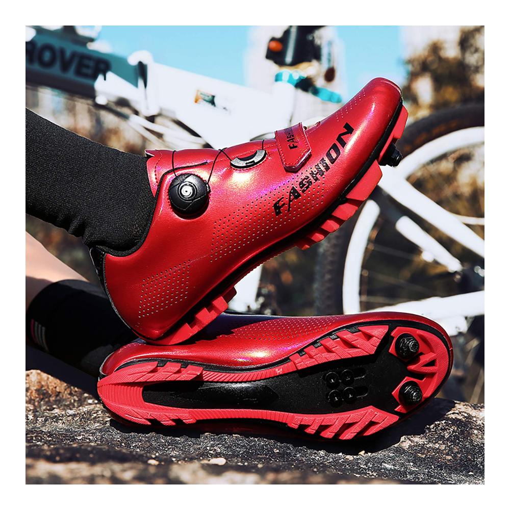 Leistungsstarke Radsportschuhe WWSUNNY Kohlefaser MTB Fahrradschuhe rutschfest & atmungsaktiv mit reflektierenden Streifen