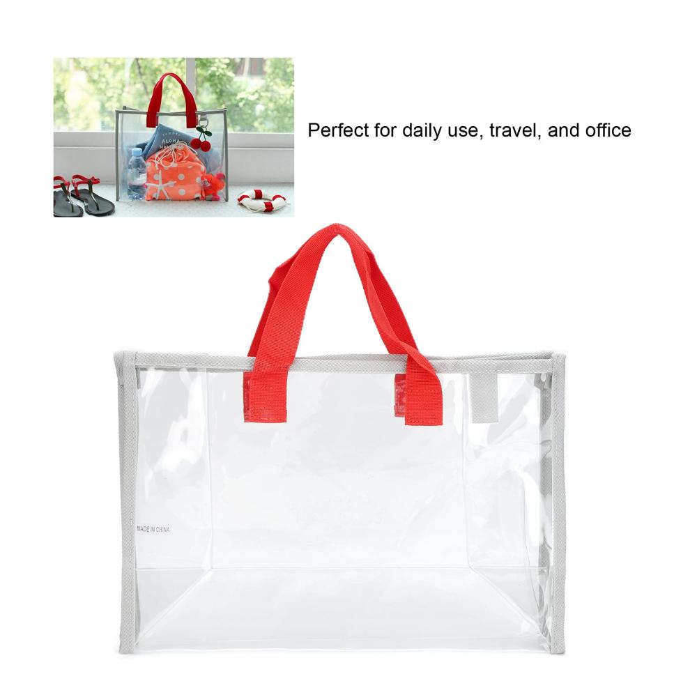 Transparenter Kosmetikkoffer für den Sommer Klarer Make-up-Organizer mit PVC-Strandtasche Trocken- und Nasstrennung Reise-Waschtasche für die perfekte klare Kulturtasche