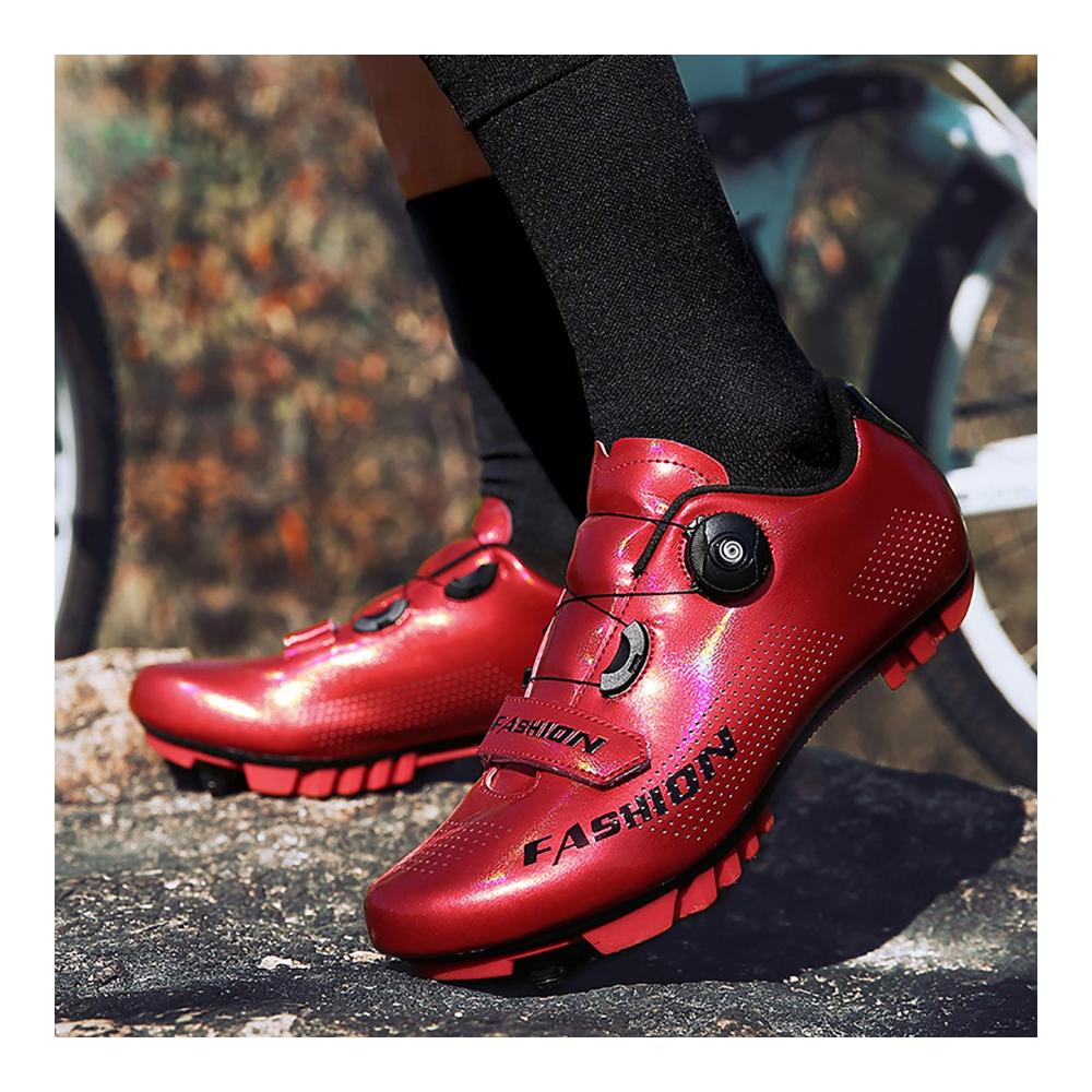 Leistungsstarke Radsportschuhe WWSUNNY Kohlefaser MTB Fahrradschuhe rutschfest & atmungsaktiv mit reflektierenden Streifen