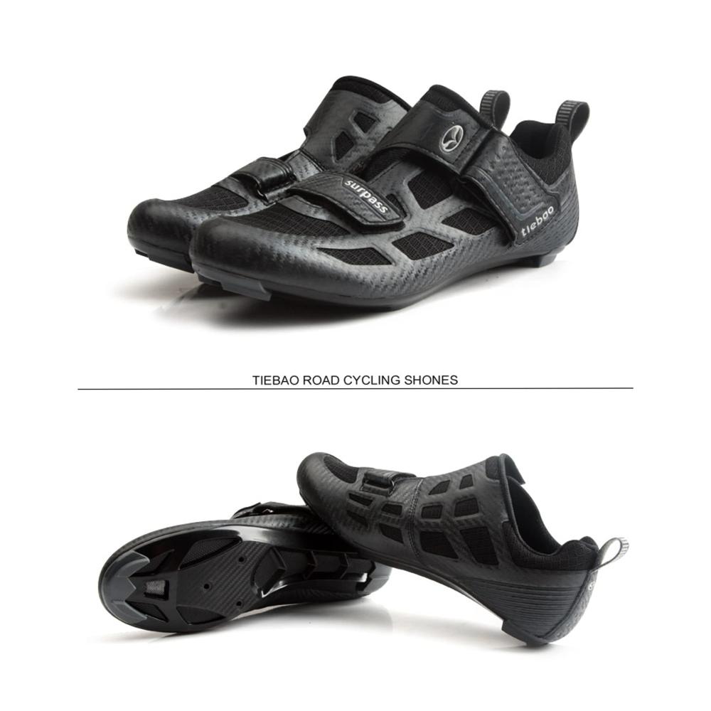 Herren Radsportschuhe | Atmungsaktive Fitness Fahrradschuhe für Laufen & Radfahren | rutschfeste Sportschuhe für Rennrad & MTB | Schwarz/Grau - Größe 41EU