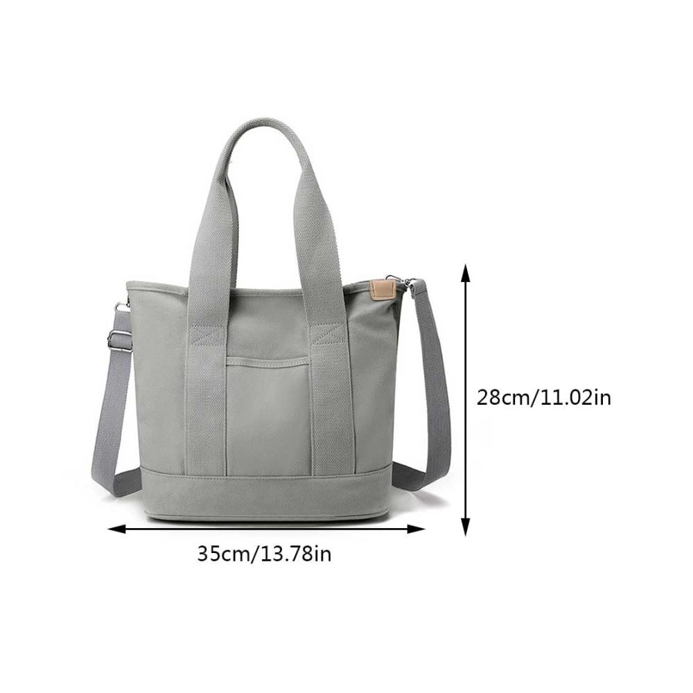 Umhängetaschen Frauen Verstellbarer Riemen Crossbody Leinwandtasche für Büro und Reisen