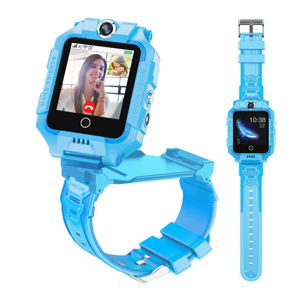 Fashion Smartwatches Watch Phone T10 - Kinder Smart Watch mit GPS-Tracker 4G Video & Telefonanruf 360° Drehung - Ideales Neujahr & Geburtstagsgeschenk für 4–12 Jahre (Blau T10