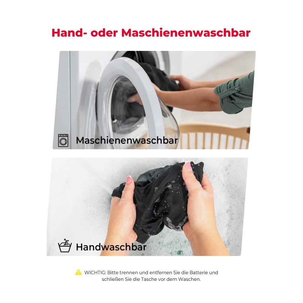 Beheizbare Herrenweste mit 8 Heizzonen 3 Wärmestufen USB Elektroheizung - Ideal für Ski Angeln Motorrad und Outdoor-Aktivitäten (Ohne Akku