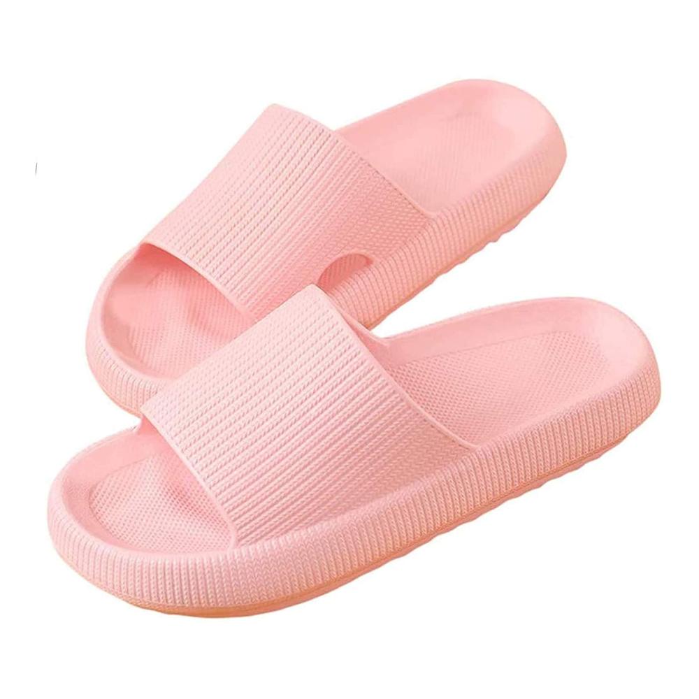 Cozy Unisex Shower Sandals - Ergonomic Home Slippers with Thick Sole Pelvic Floor Cushioning Waterproof Anti-Skid Open Toe House Shoes for Extra Comfort