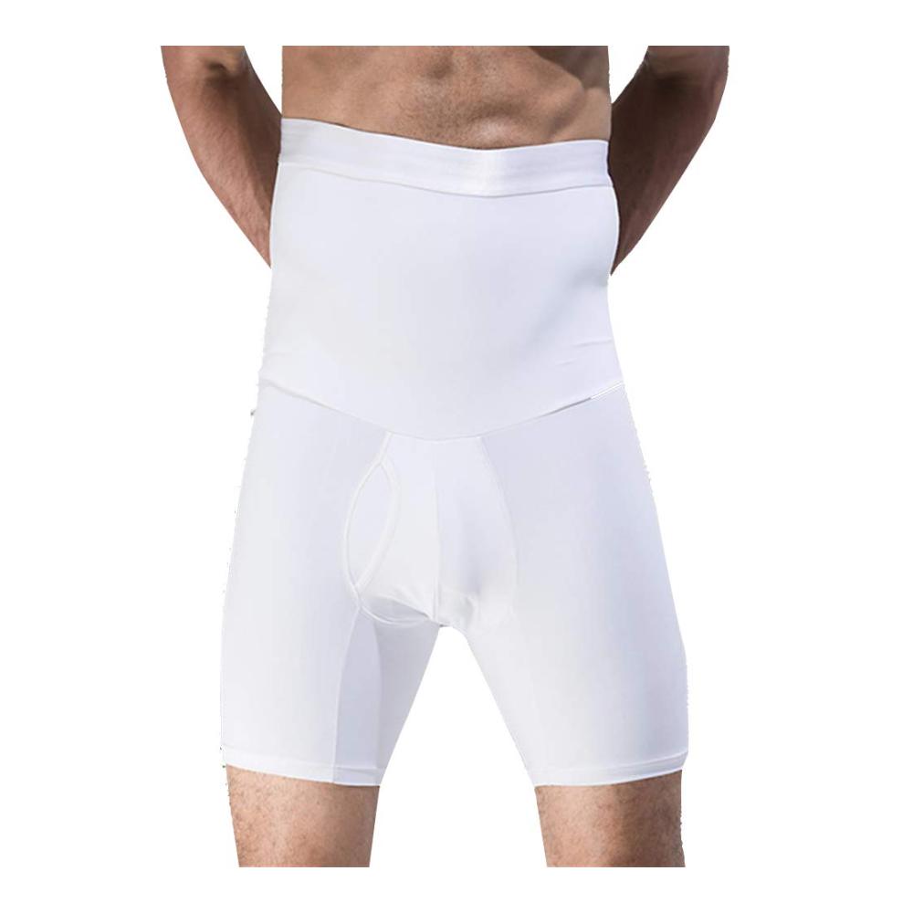 Kompressions-Boxershorts für Herren Schlank hohe Taille enge Kontrolle Shapewear mit Verschluss - Unterstützende Kompressionsunterwäsche