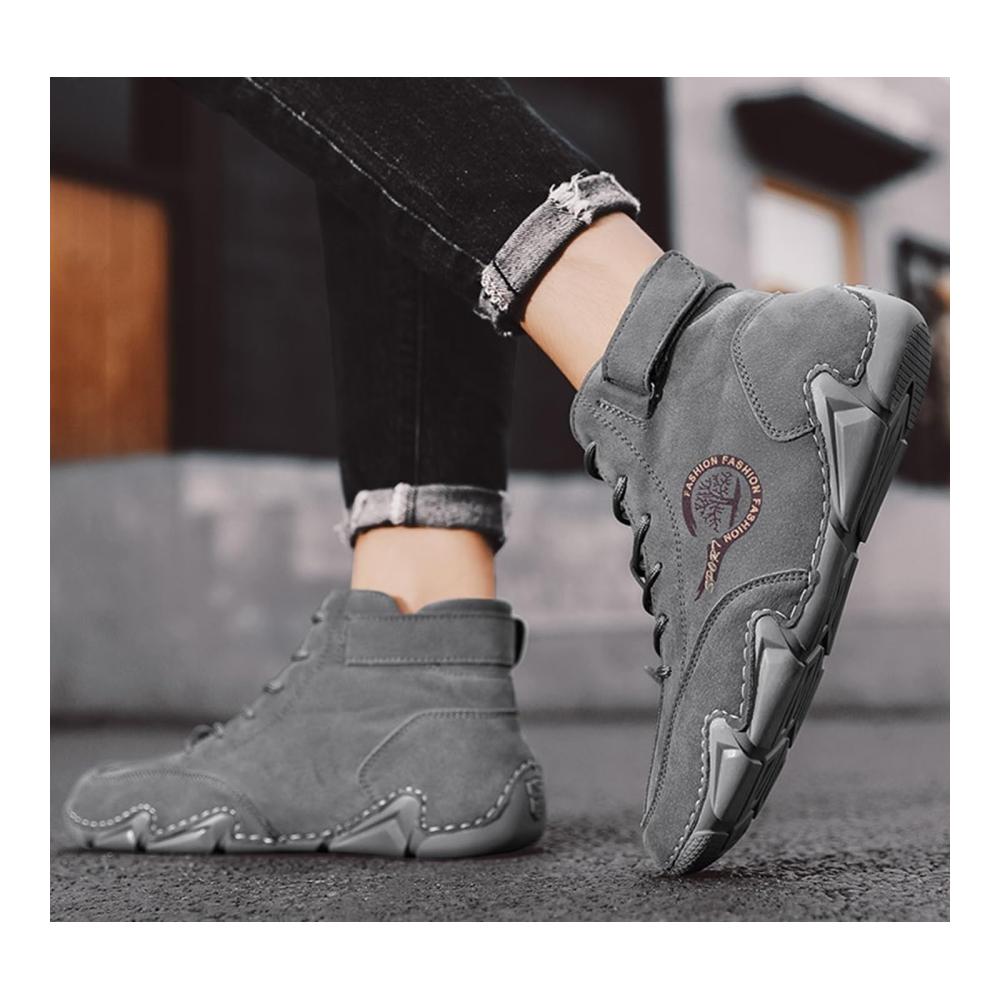 Italienische Handgefertigte Lederstiefel für Herren – Hochwertige Wasserdichte Sneakers Atmungsaktive Chukka mit Rutschfester Sohle von Beck-Schuhe
