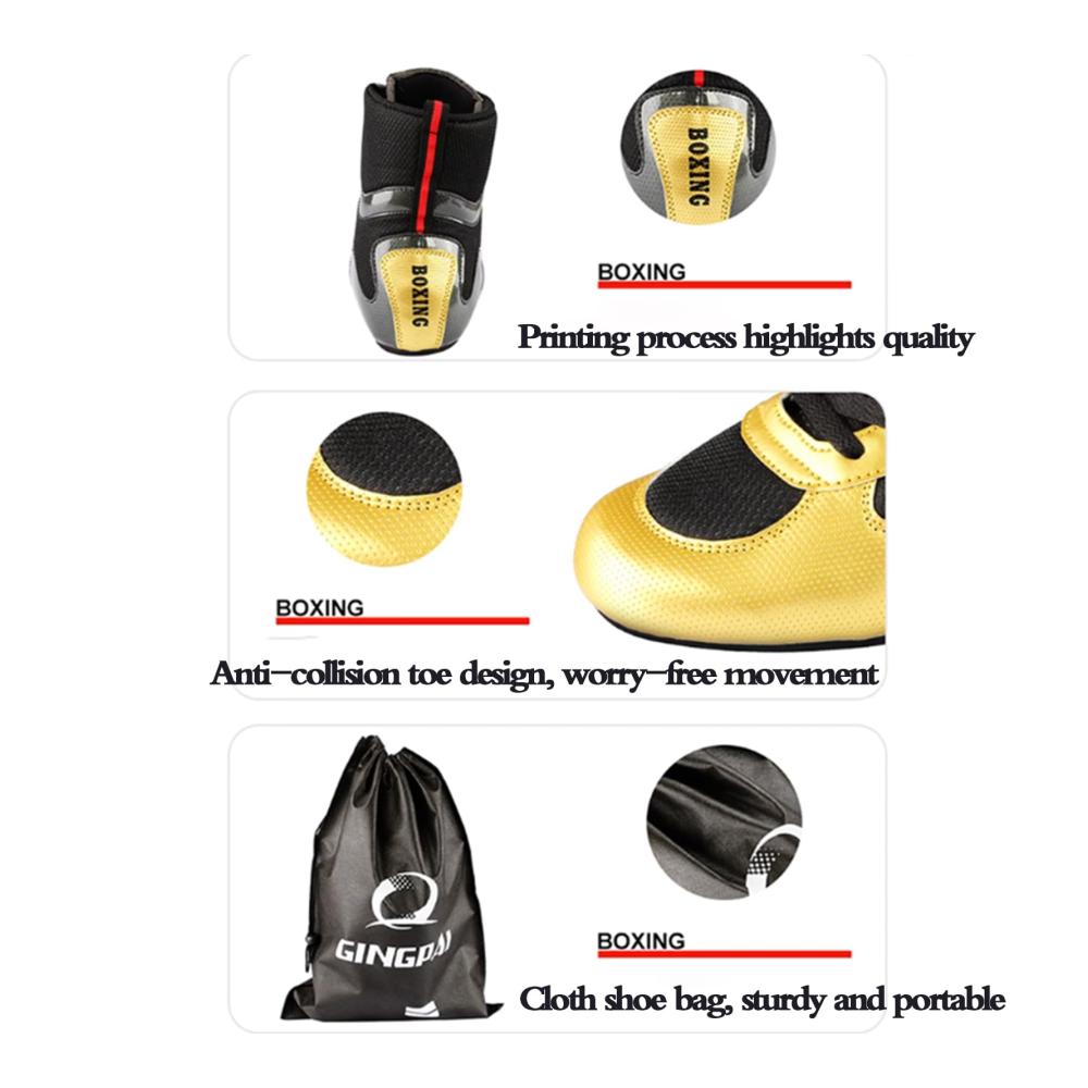 Boxschuhe für Herren - Hochwertige High-Top Boxing Shoes für Erwachsene Flexibel Langlebig Atmungsaktiv Leicht - Ideal für Bodybuilding Kreuzheben Powerlifting und Wrestling