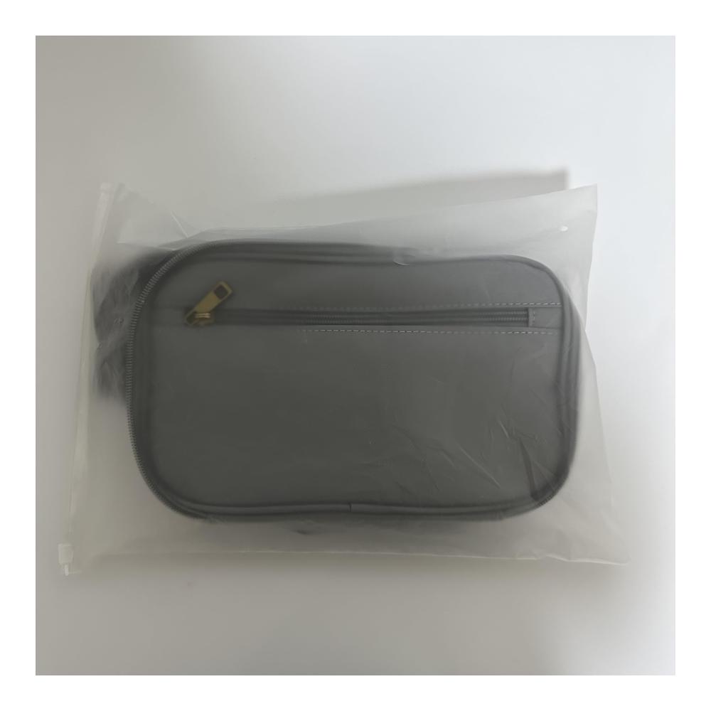 Kompakte Unisex Reise Kulturtasche – Wasserdichter Kulturbeutel mit Nass-Trockenbeutel Tragbare Kosmetiktasche Faltbare Make Up Tasche (265 x 15 x 16 cm Grau