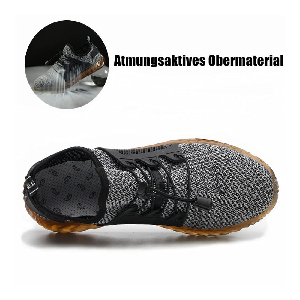 Sicherheitsschuhe Herren/Damen S3 Leichte atmungsaktive Arbeitsschuhe mit Stahlkappen - Sportlich und sicher
