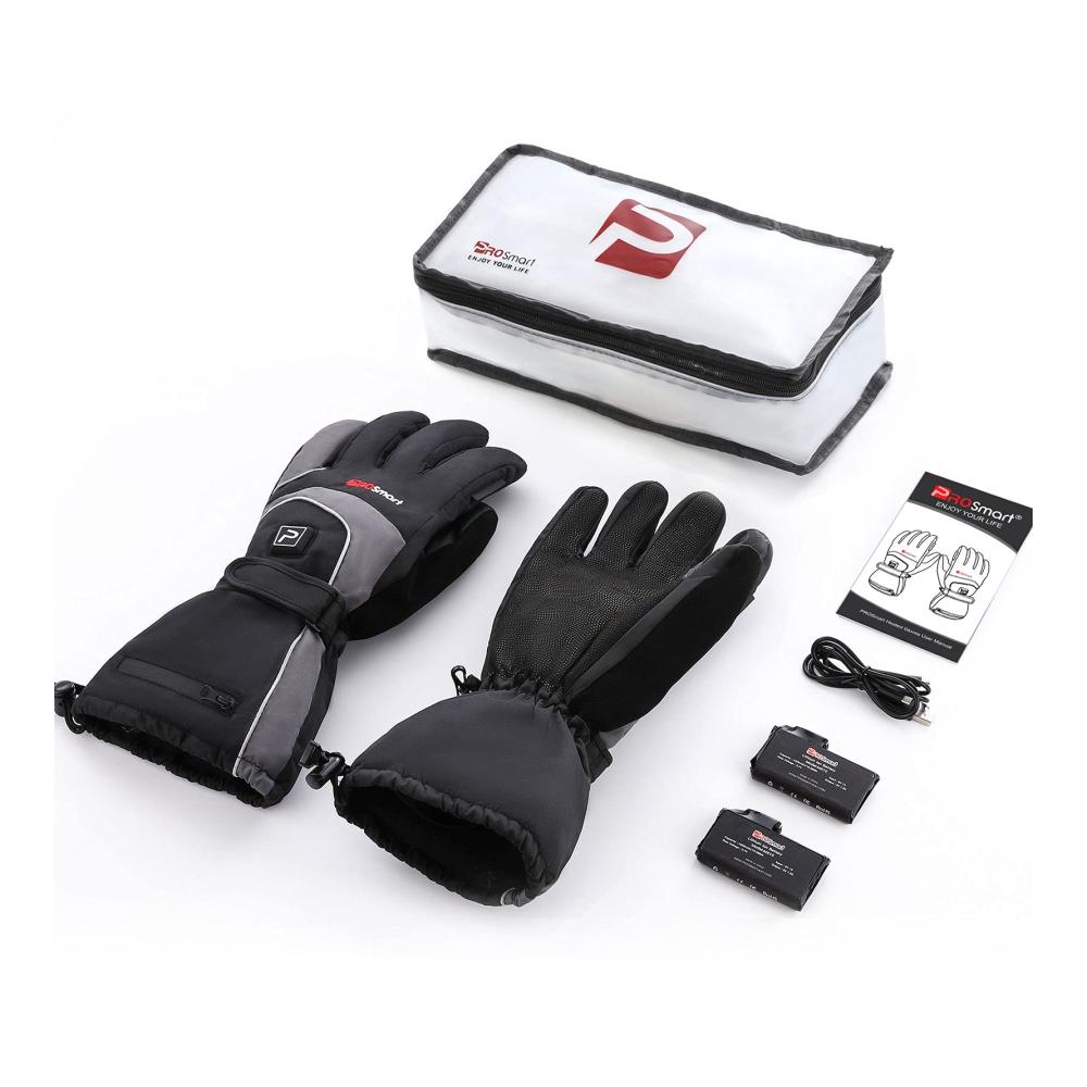 Heizbare Handschuhe 4400mAh - Elektrischer Thermo-Wärmehandschuh für Outdoor Skifahren Winter - Herren/Damen