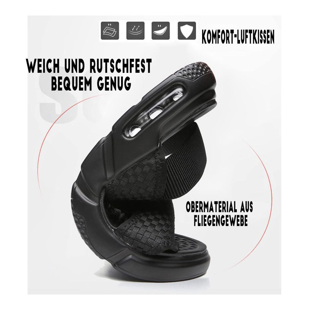 Bequeme Herrensandalen Weiche Sohle Gewebtes Design Anti-Rutsch Ideal für den Sommer am Strand