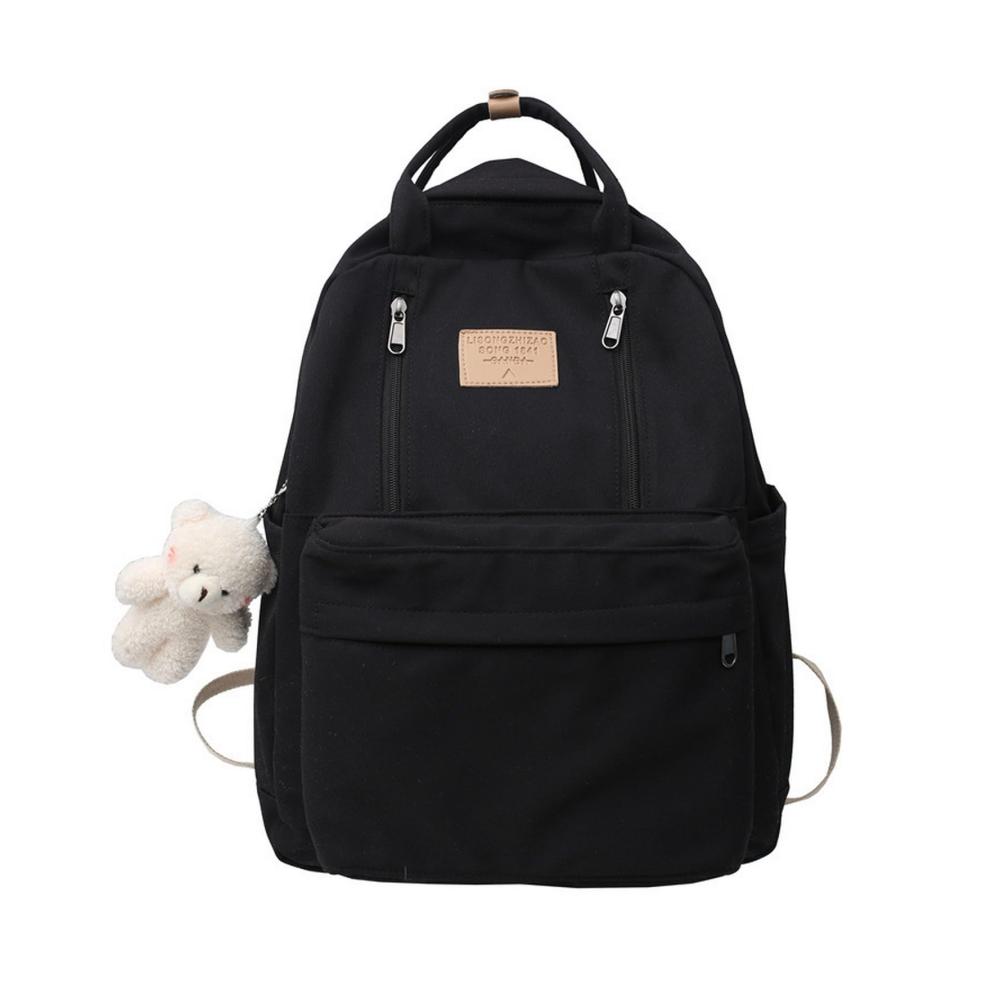 Kawaii Laptop-Rucksack für Mädchen Multifunktions Schulranzen mit Doppelreißverschluss - Stilvoller Studenten Rucksack für Teenager ideal für Schule und Freizeit