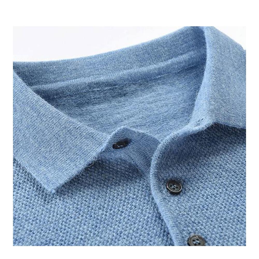 Winterlicher Herren Strickpullover Slim Fit Druckmuster Langarmshirt für Arbeit und Freizeit