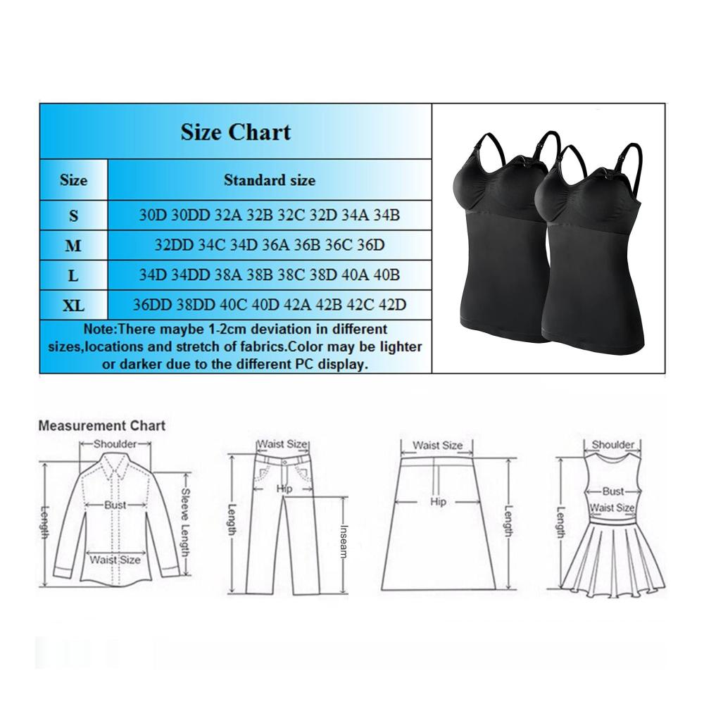 Integriertes BH-Top & Still-Tanktops Umstands-Tops für Frauen mit Mutterschaftsfunktion inklusive 4 Einweg-Stilleinlagen