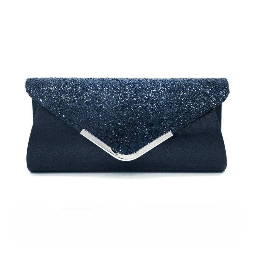Glänzende Pailletten Clutch Hochwertige Damen Umhängetasche für Abend Hochzeit und Party aus Pu Leder - Stilvolle Handtasche und Geldbörse