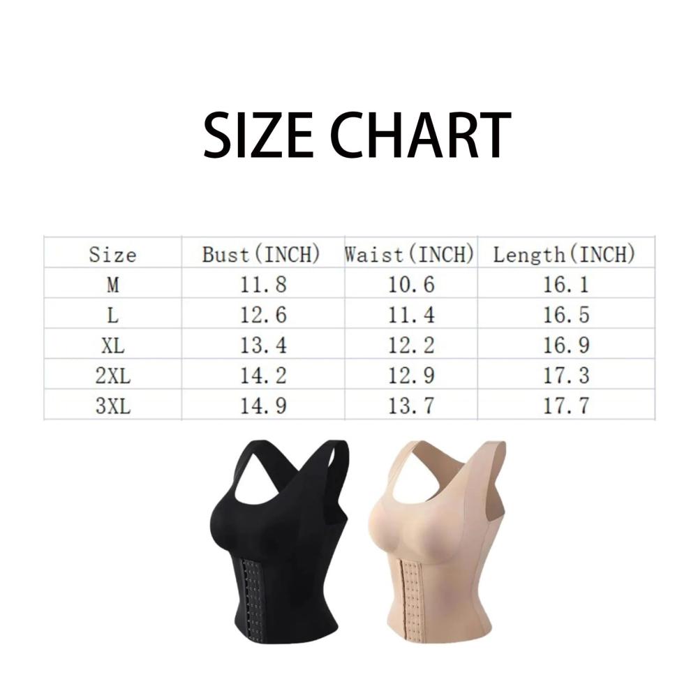 3-in-1 Taillentrainer-BH mit Knöpfen für Damen | Formende Tops & Shapewear