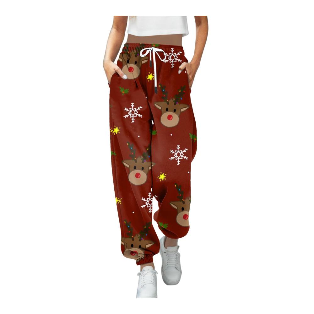 Winter Jogginghose für Damen Bequeme Freizeithose mit hohem Bund Taschen und Tunnelzug - Karite Sweathose für Herbst und Winter ideal für Outdoor-Aktivitäten