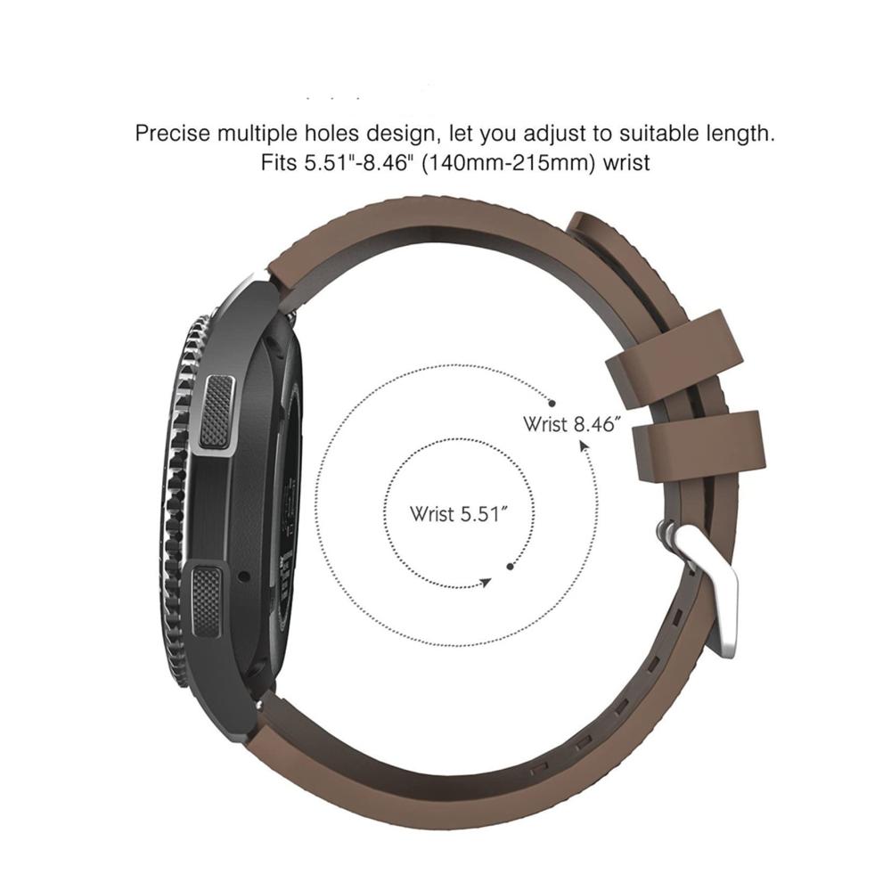 Samsung Galaxy Watch 4 Ersatzarmband – Sportliches Silikonuhrenarmband (20 mm) für Watch 4 44/40 mm und Watch4 Classic 46/42 mm