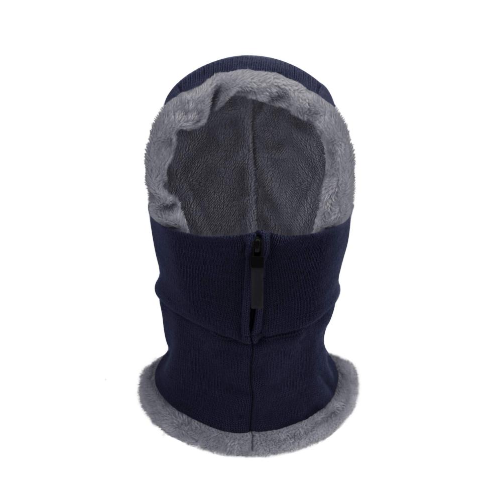 2-in-1 Strickmütze mit Balaclava für Herren und Damen - Winter Sturmhaube mit Gesichtsmaske Skimaske und Kapuze - Ideale Kopfbedeckung für Skifahren Radfahren und Motorradfahren