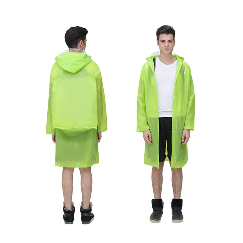 Wasserdichter Regenmantel für Männer und Frauen – Outdoor-Regenjacken & -mäntel Verdickt Erwachsene Tragbar Einteiliger Poncho für Reisen