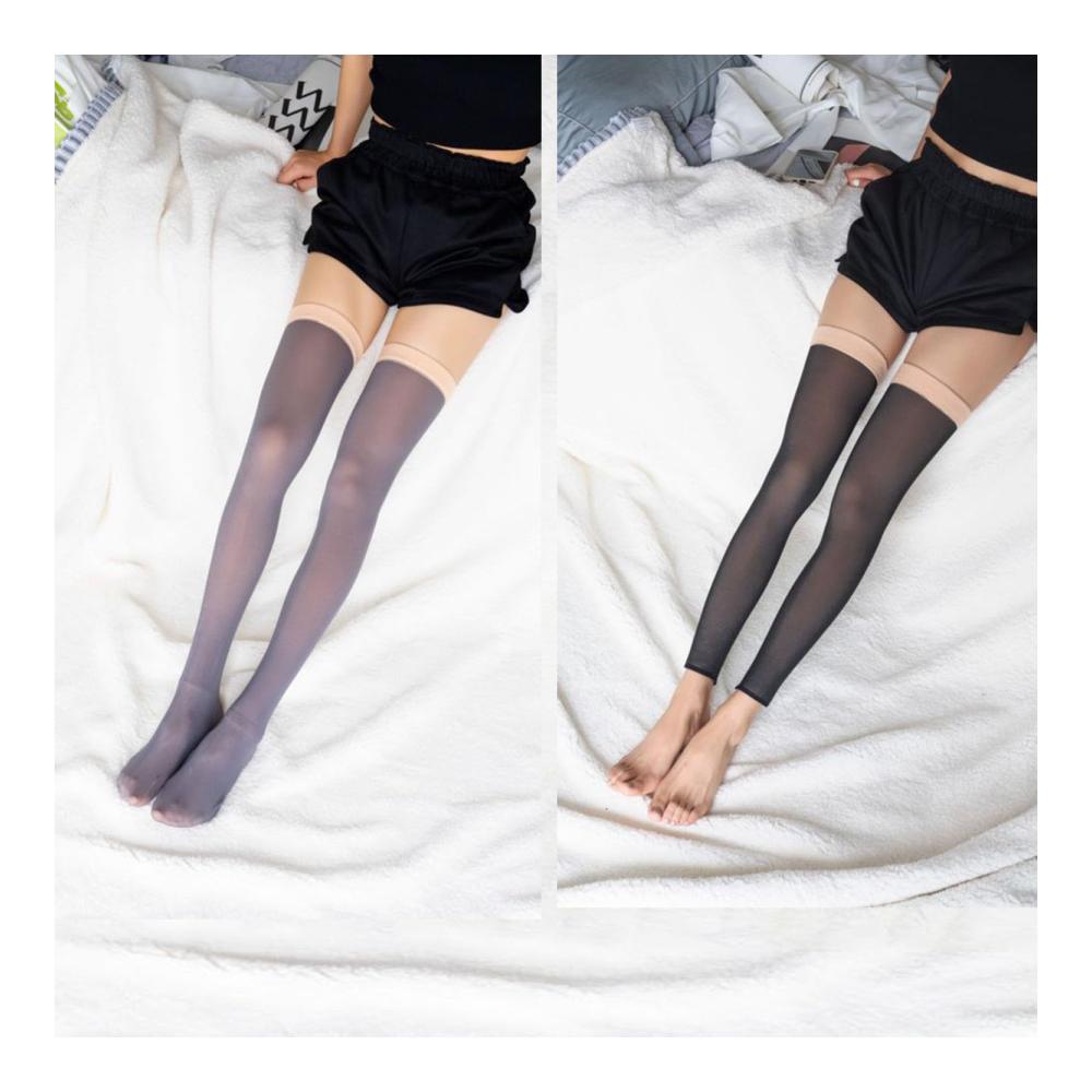 Warme Damen Kniestrümpfe mit rutschfester Sohle und extra Dicke für den Winter