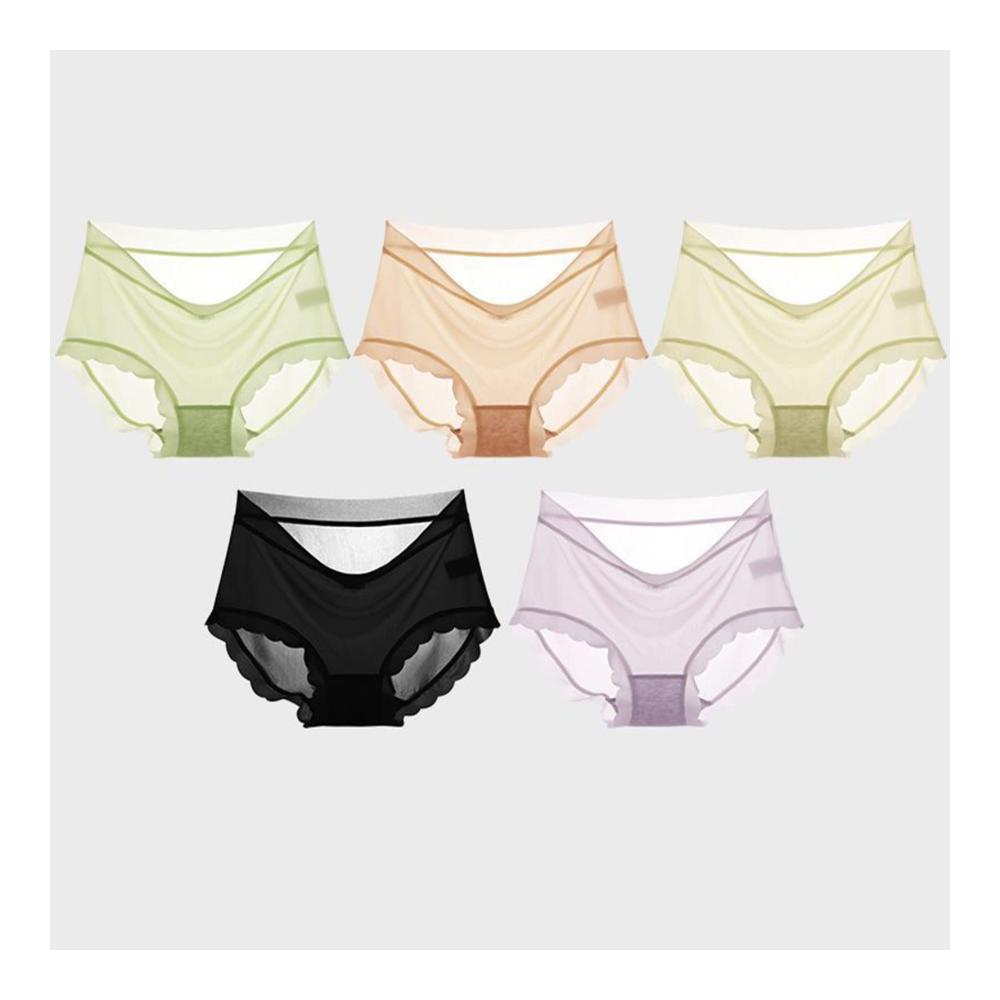 Damenunterwäsche XL 5er-Pack atmungsaktive etikettenfreie Hipster-Panties mit Stretch für mühelosen Komfort