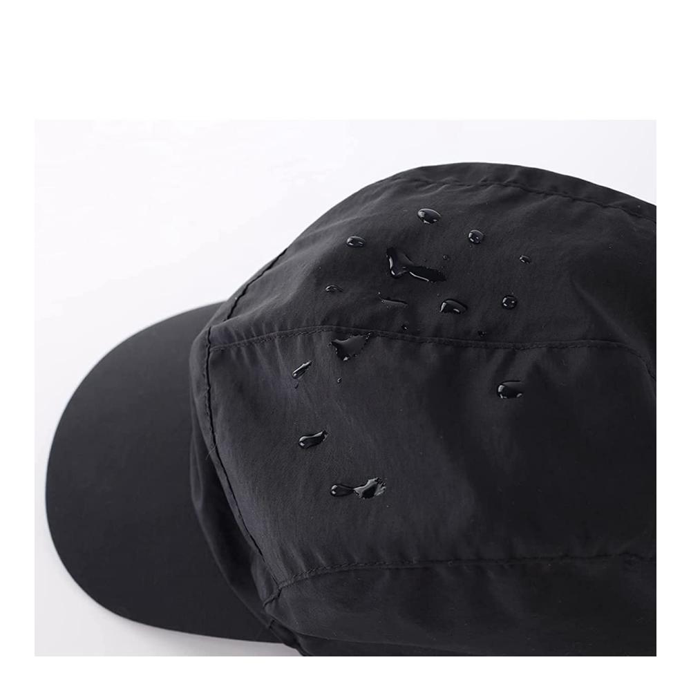 Winter Schirmmützen mit wasserdichtem Design Warmem Polyesterfutter und Ohrenklappen - Schwarze Ballmütze
