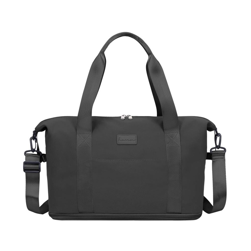 Ryanair & Easyjet Handgepäck 40x20x25 | Sportliche Weekender Tasche für Männer & Frauen | Maximale Größe 45X36X20 | Schwarz mit Schulterriemen