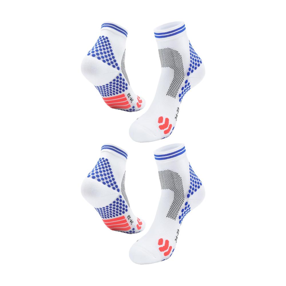 HIGHERSOCKS 2023 - Ferninfrarot Schörl Titan-Ionen Leistungsstarke Unisex-Socken (2 Paare Weiß L