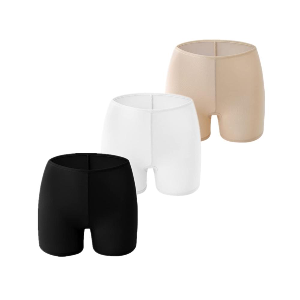 Modal Damen Slipshorts - Nahtlose Boxershorts für Damen Unter Rock Unterwäsche Panties 3er Pack