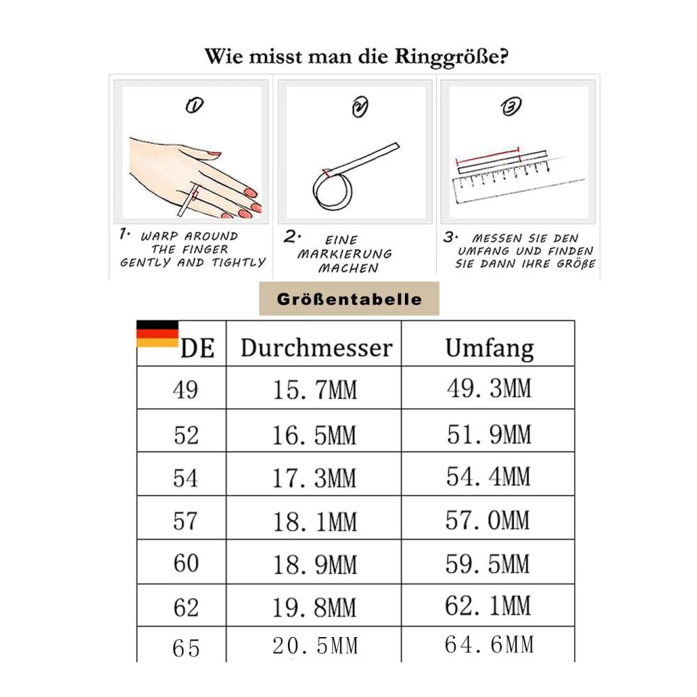 18K Gold Silber Ringe - Damen Herren 12MM Bandring für Daumen und Finger Klassisch Unisex Schmuck mit Hochglanzpolitur Bequeme Passform in Größe 52-62