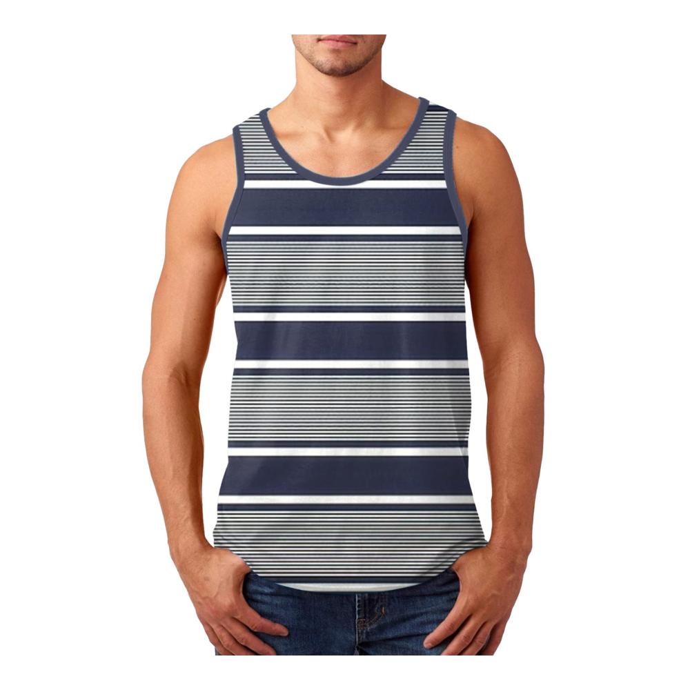 Herren Tank Top Sommer Sport Gestreift Muskelshirt Outdoor Achselshirt - Ideal für Workout Freizeit & mehr