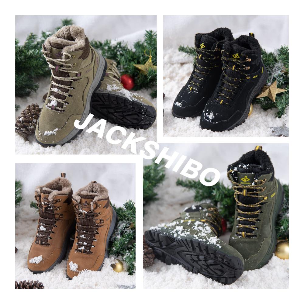 Wasserdichte Herren- und Damen-Winterschuhe Warm Gefüttert Rutschfest für Outdoor-Wanderungen Trekking & Schneeabenteuer