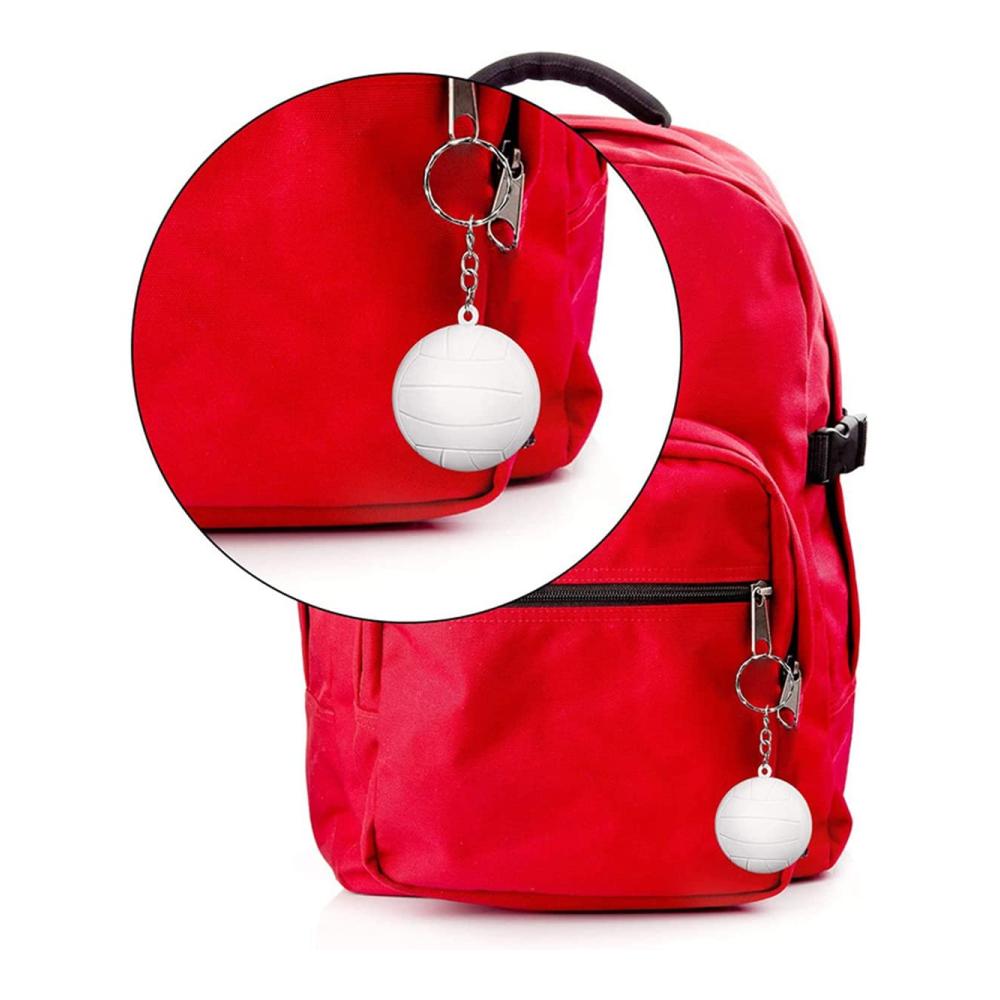 Damen Volleyball-Schlüsselanhänger 20er-Pack für Partygeschenke mit Volleyball-Stressball – Ideale Belohnung für Schulkarneval und einzigartiges Herzstück