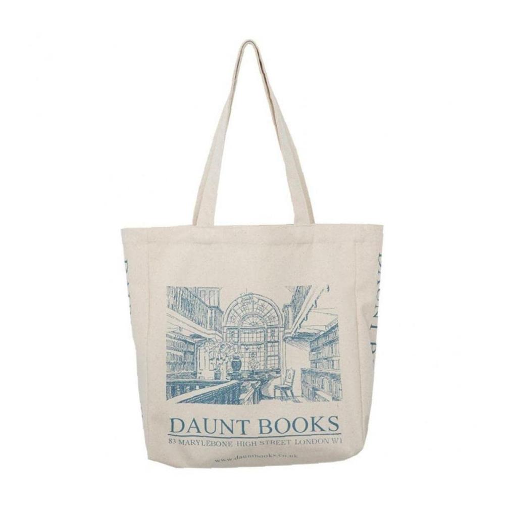 Leinwand Umhängetasche London Daunt Bücher Handtasche - Stilvolle Shopper-Tasche für Damen und Herren Große Tragetasche für den täglichen Gebrauch