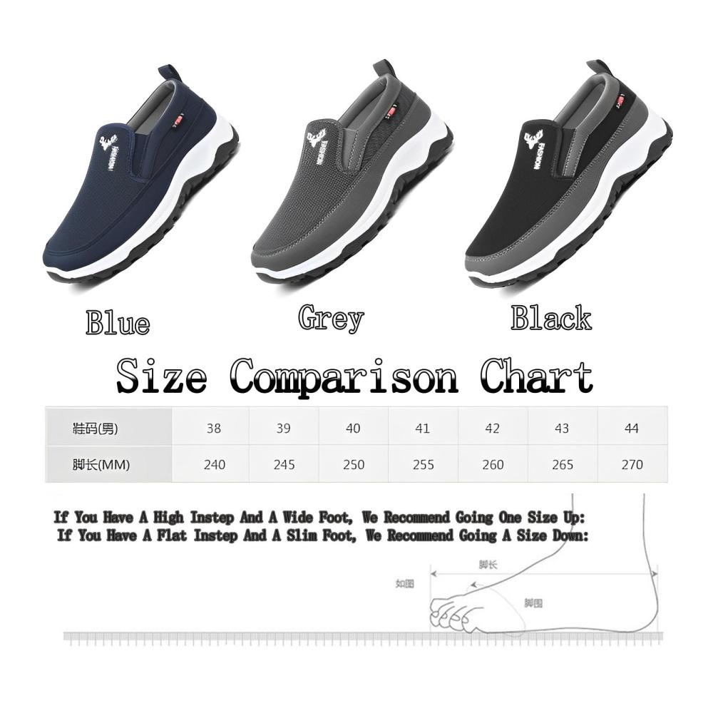 CNA Trop Herren Sneaker - Bequeme Slip-On Wanderschuhe mit Orthopädischer Fußgewölbeunterstützung und Atmungsaktivität