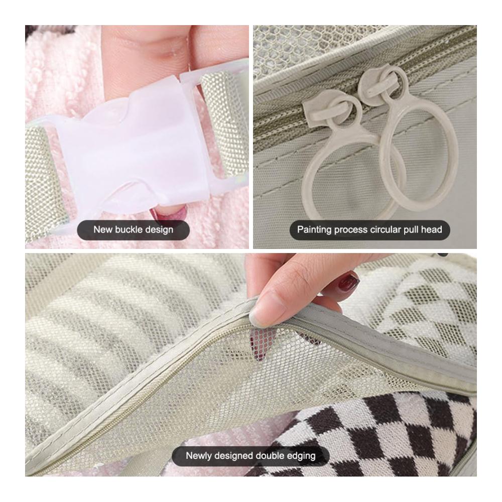 8-teiliges Gepäck-Sets Koffer-Organizer Wasserdichte Packwürfel Reise-Kleidersäcke und Packtaschen für Koffer - Effiziente Reiseutensilien
