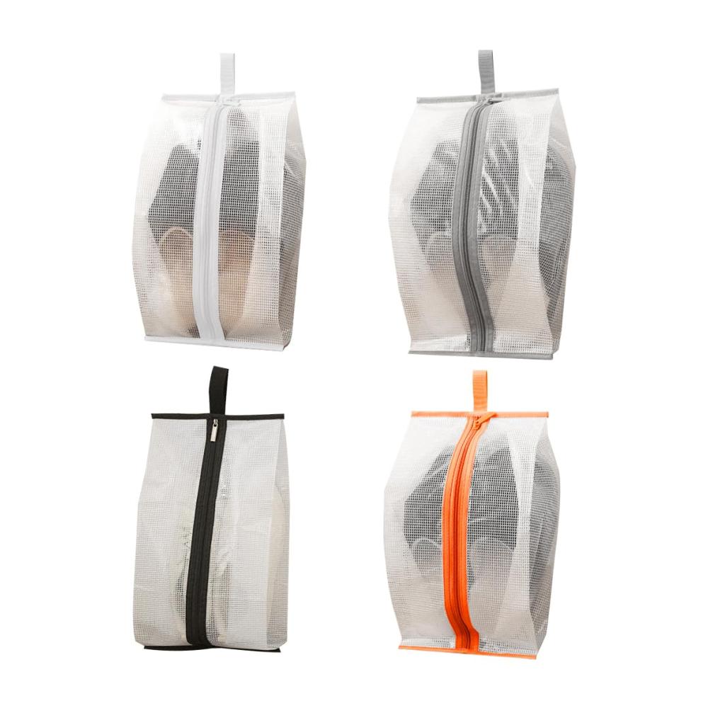 Natürlich wie wäre es mit diesem
Schuhtaschen Set 4 Wasserdichte Schuhbeutel mit Reißverschluss und Multifunktionalem Design - Organizer für Urlaub und Zuhause in 4 Transluzenten Farben (44 * 22 cm