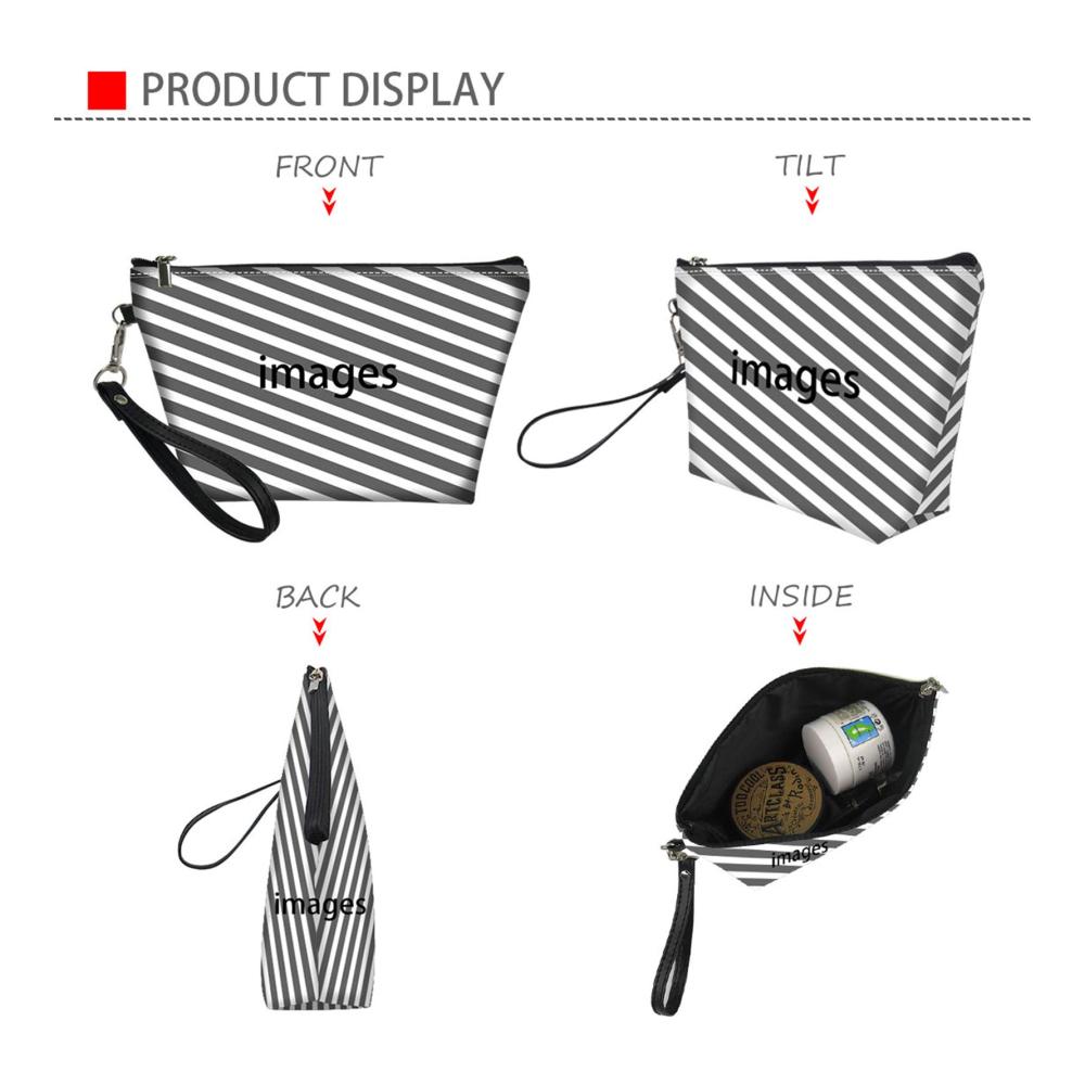 Tragbarer Damen Kosmetikkoffer aus hochwertigem PU-Leder – Kuhmuster Design Make-up-Tasche Organizer für unterwegs klein und praktisch