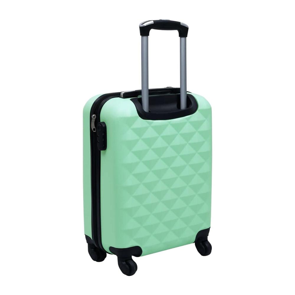 Mintfarbenes 2-teiliges Hartschalen-Trolley-Set aus strapazierfähigem ABS für stilvolles Reisen