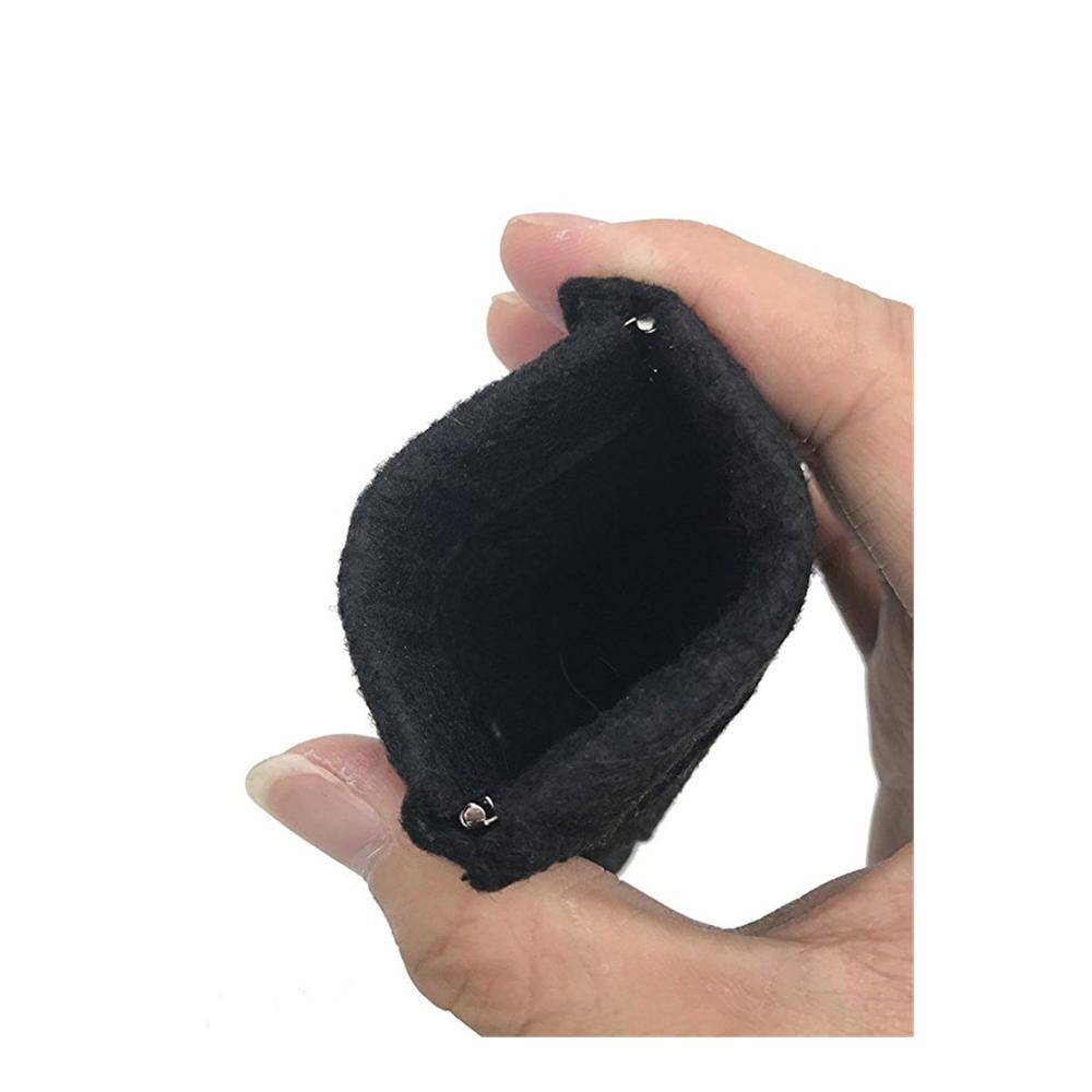 Herren Taschentücher 2er Pack – Schwarz Mikrofaser Einstecktuch mit Elastikanzug & Kartenhalter für Jacken