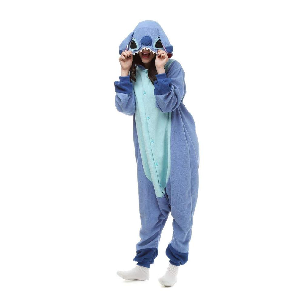 Tier Onesie Erwachsene - Kawaii Stitch Kostüm Pyjama für Damen und Herren