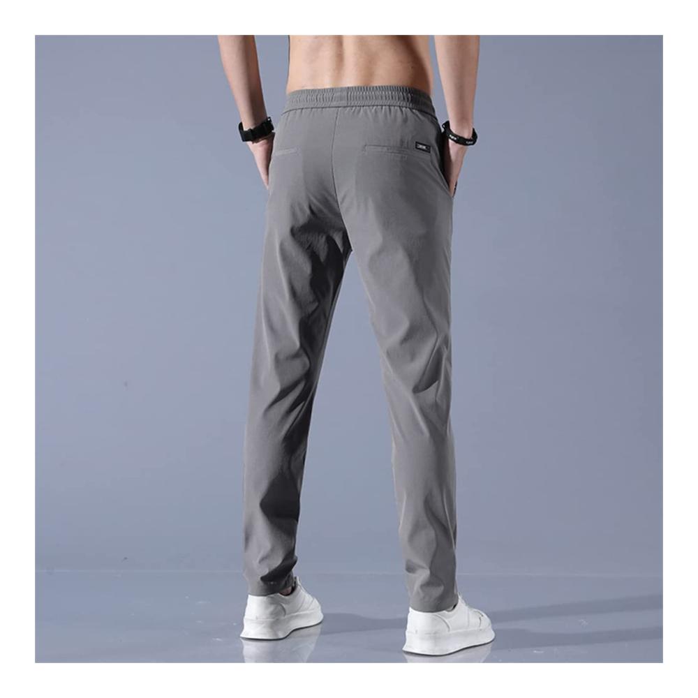 Schnell trocknende Herrenhose Klassische Business-Hose mit elastischer Taille ideal für Arbeit und Freizeit