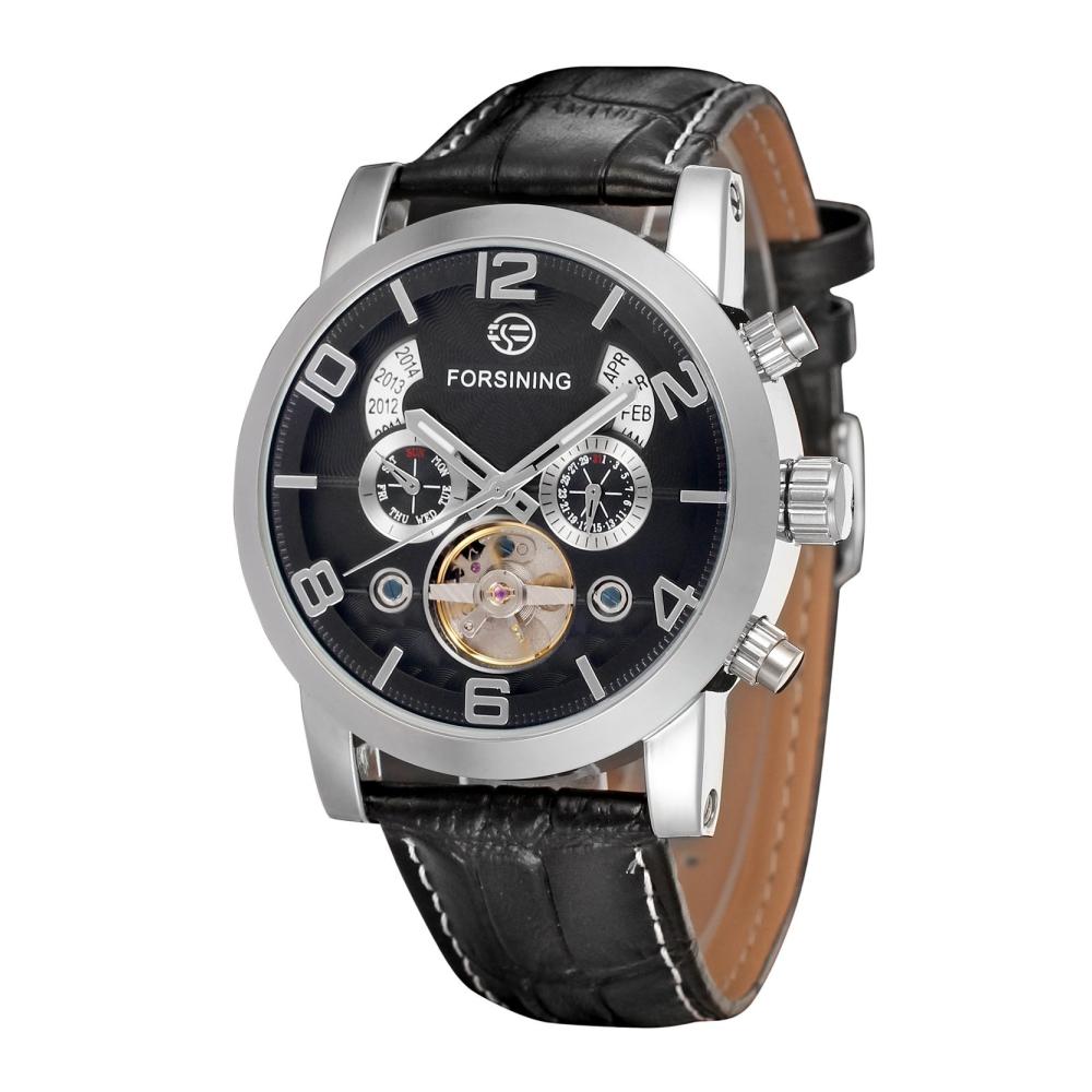 FORSINING Herrenuhr Luxuriöse Armbanduhr mit Automatikwerk einzigartigem Stil und Echtlederarmband