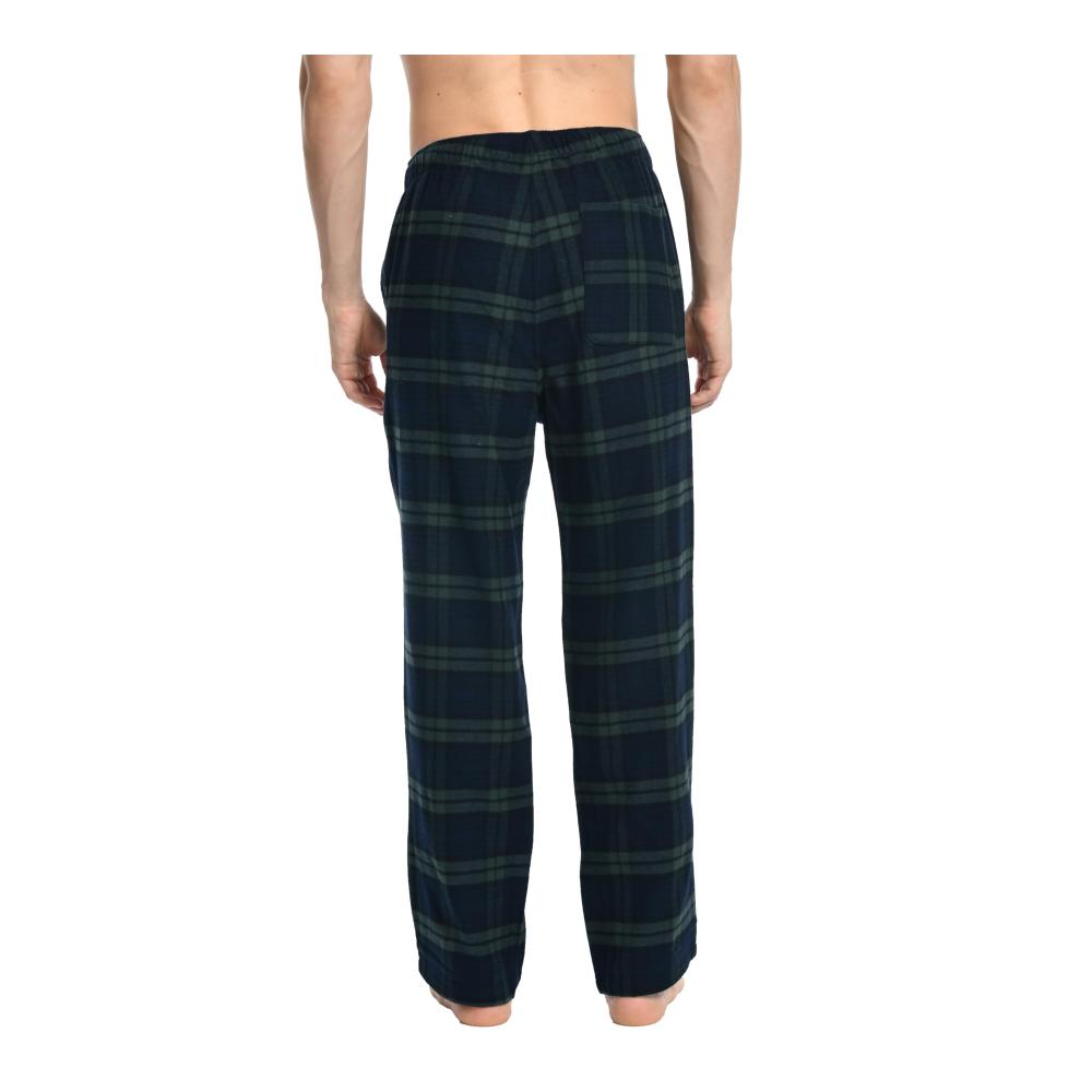 Herren Flanell Pyjamahose | Karierte Loungehose aus 100% Baumwolle für warme Nachtwäsche