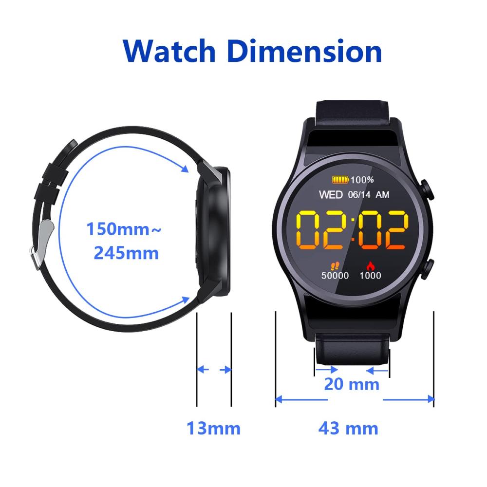 1080P Mini Kamera Smartwatch IPX6 Wasserdicht Versteckte Cam für Android iOS Überwachung & Aufnahme von Video/Audio Tragbare Gear für Outdoor - Fashion Smartwatches