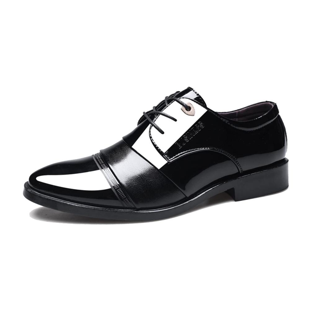Klassische Herren Schnürhalbschuhe aus hochwertigem Leder – Perfekte Anzugschuhe für formelle und geschäftliche Anlässe
