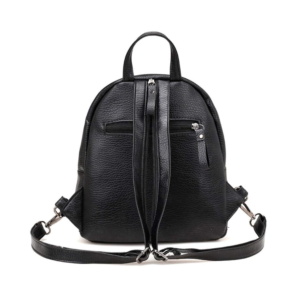 EBOOBA Mini Rucksack Stilvoller Damenrucksack aus klassischem PU-Leder - Ideal für Frauen und Mädchen Schultertasche inklusive