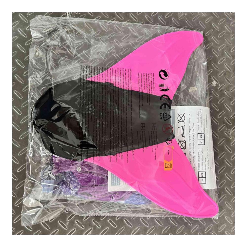 Meerjungfrauenschwanz Bikini-Sets für Kinder | Perfekt zum Schwimmen mit Flosse | Meerjungfrau-Kostüm für Mädchen (Modell fenseM2-140